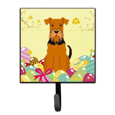 Carolines Treasures Easter Eggs Airedale Leash or Key Holder BB6041SH4